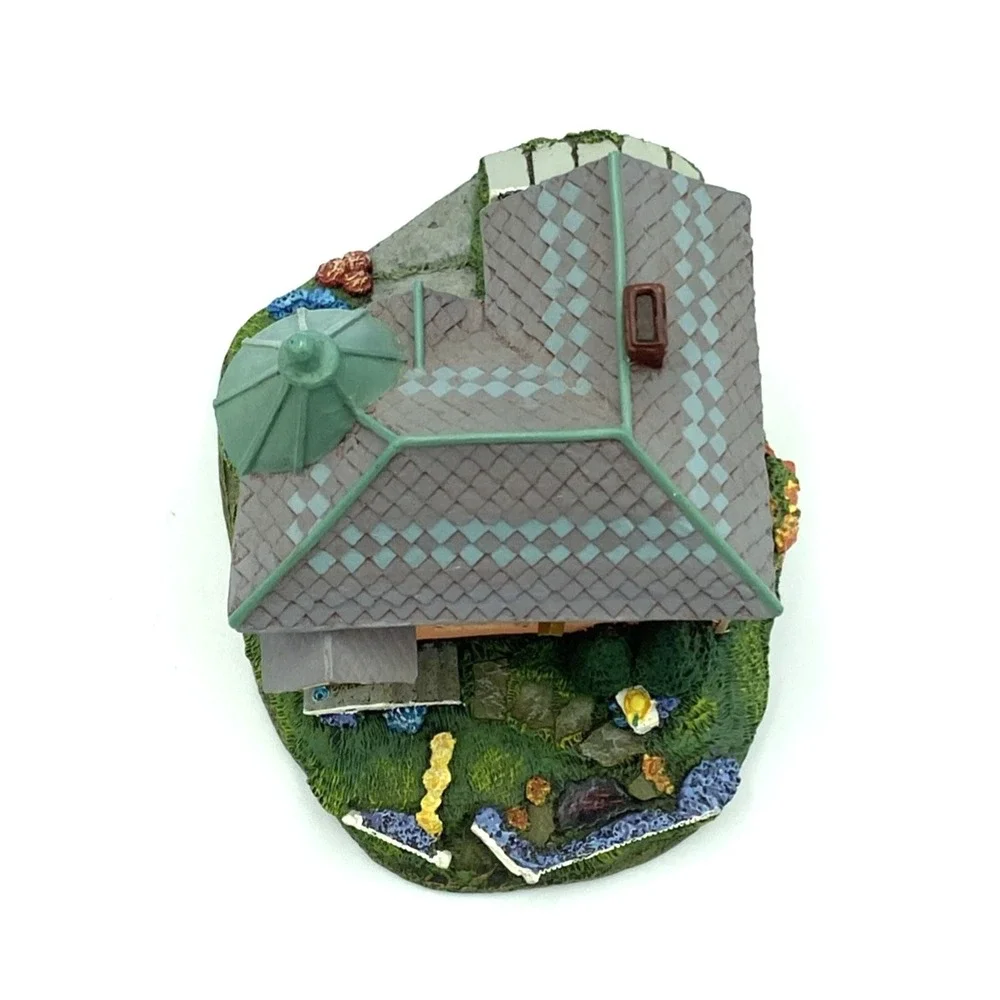 Vtg Lilac Cottage Hawthorne Victoria Grove Collection LeVan Hand Painted